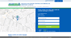 Desktop Screenshot of controle-technique-lyon-monchat.securitest.fr