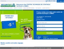 Tablet Screenshot of controle-technique-nimes.securitest.fr