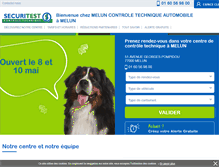 Tablet Screenshot of controle-technique-melun.securitest.fr