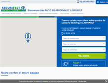 Tablet Screenshot of controle-technique-orvault.securitest.fr