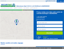 Tablet Screenshot of controle-technique-bergerac.securitest.fr