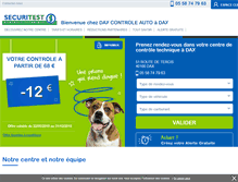 Tablet Screenshot of dax.securitest.fr