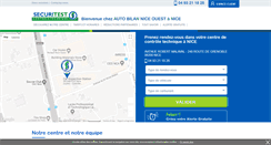 Desktop Screenshot of controle-technique-nice-ouest.securitest.fr